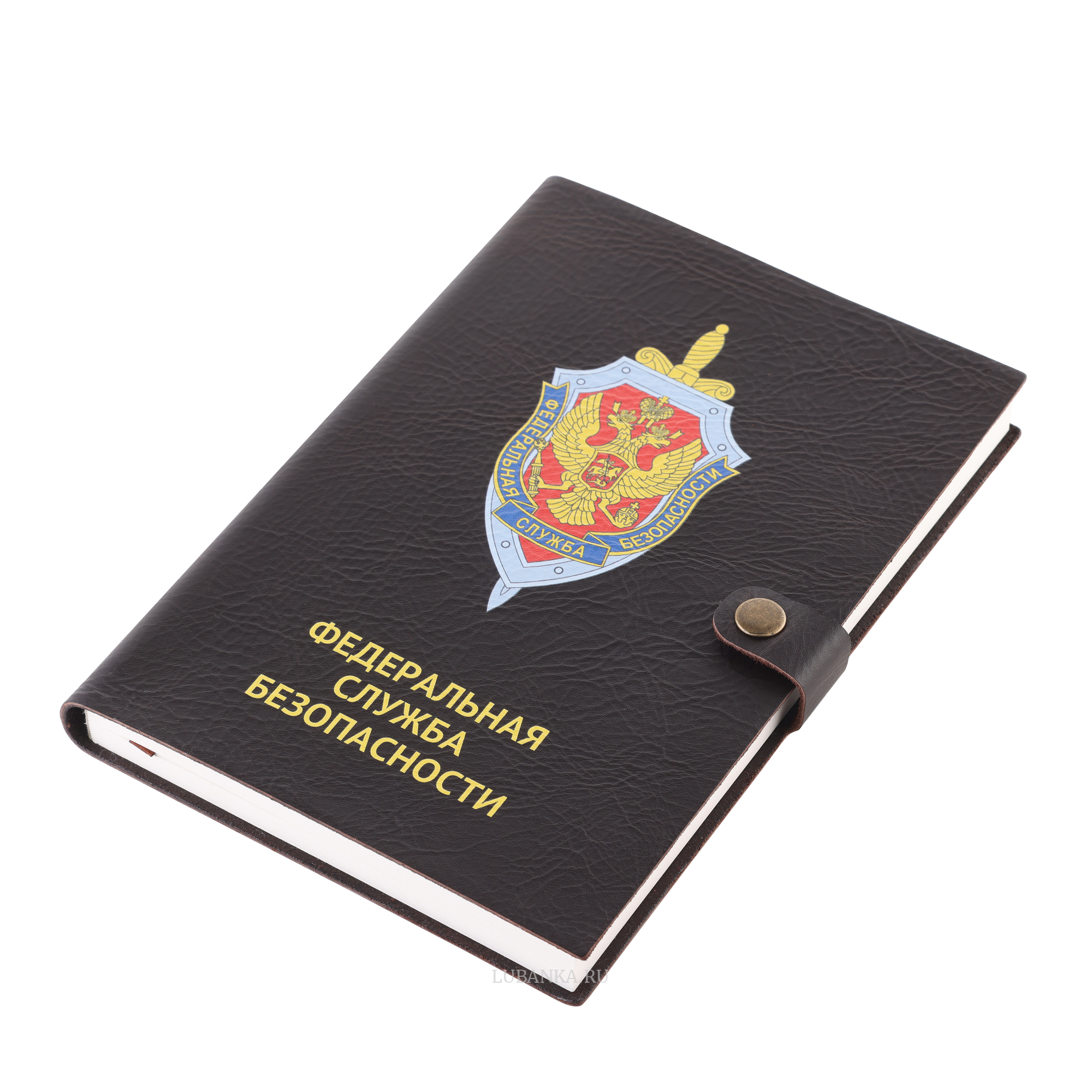 Ежедневник ФСБ мягкая обложка коричневый